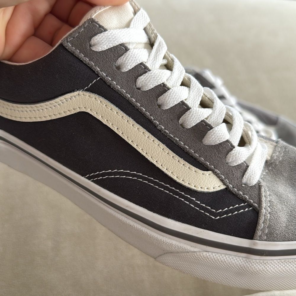 Vans Old Skool Style 36 Shoes Navy Gray Colorblock Sneakers - Picture 10 of 13